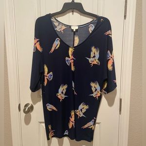 Tunic with birds